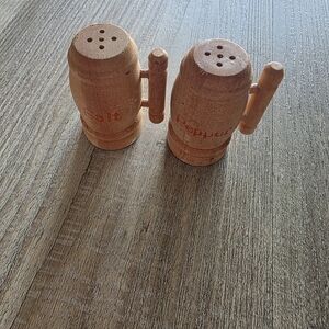 Wooden Salt and Pepper Shakers